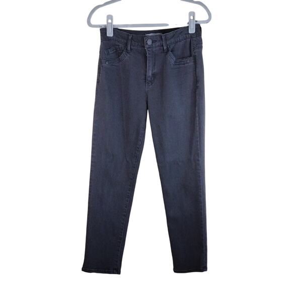 Wit & Wisdom Denim - Wit & Wisdom Black Dark Grey Cotton Denim Casual Stretchy Spandex Skinny Jeans